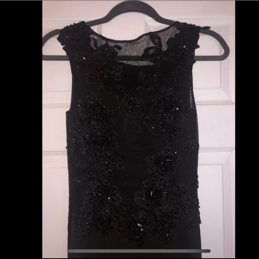 Long black elegant dress
